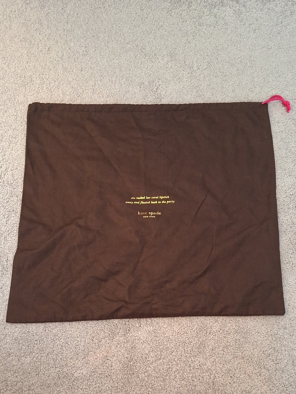 kate spade Brown Drawstring Dust Bag